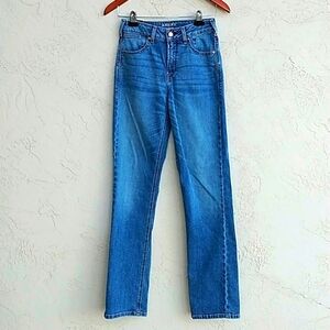 ARIAT Denim High Rise Straight Jeans Premium Italian Denim Size 26R